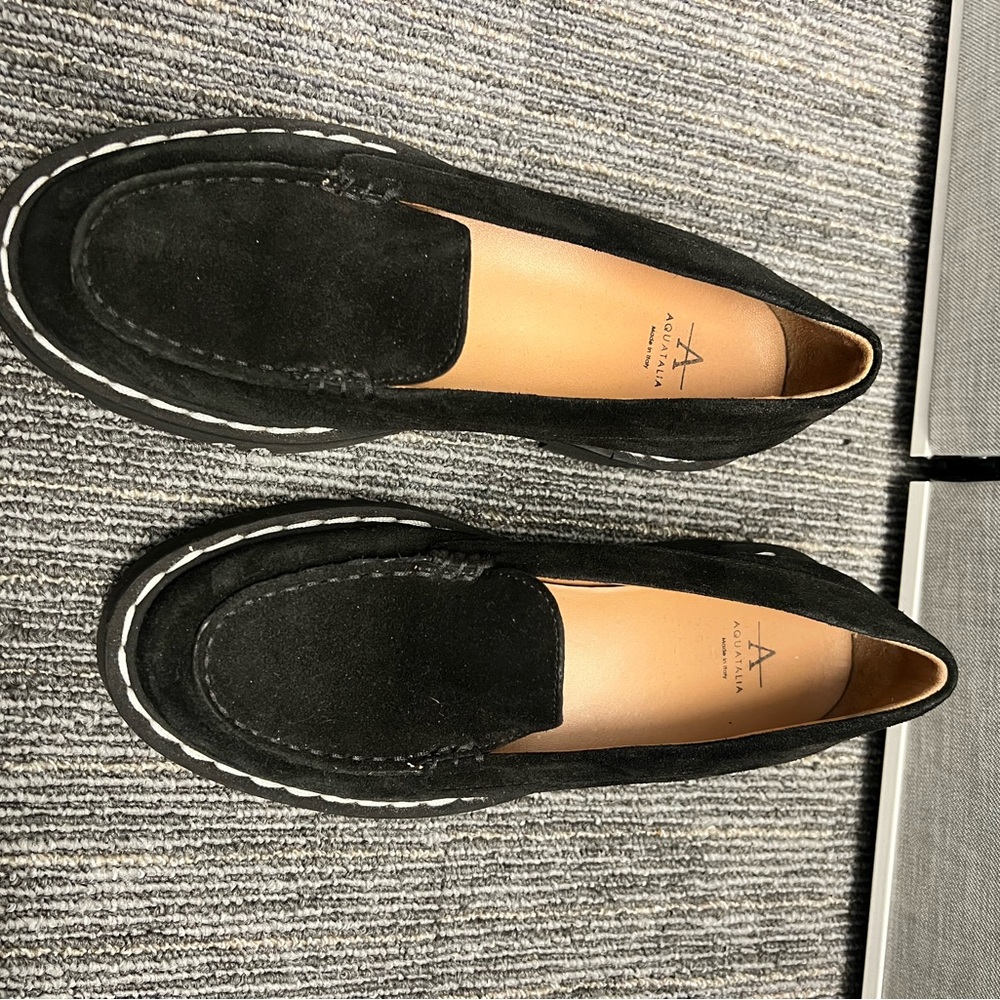 Aquatalia Black Loafers